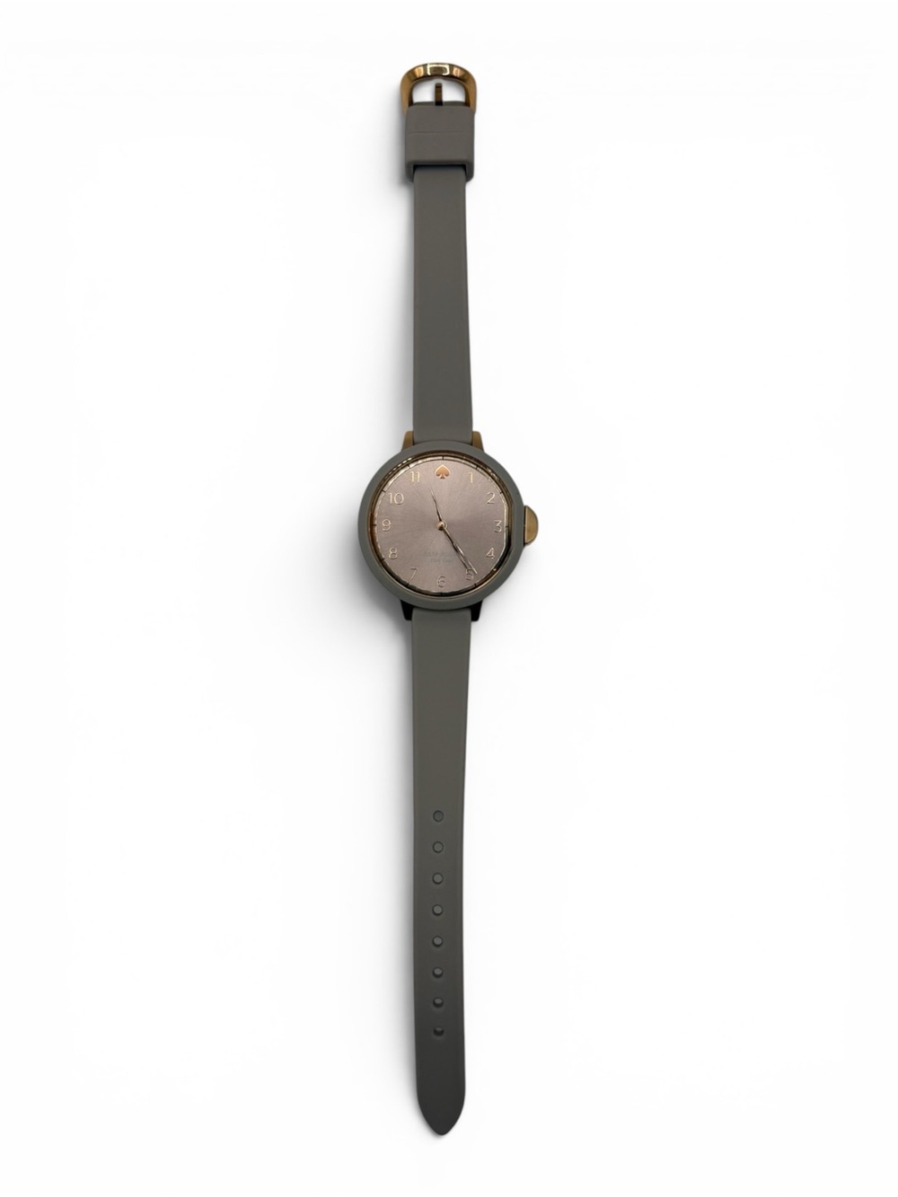 kate spade Gray Silicone Strap Watch with Rose Gold Accents - Tested